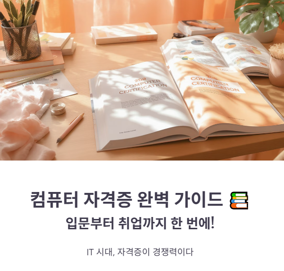 컴퓨터자격증 종류별 정리 (입문~취업 필수)
