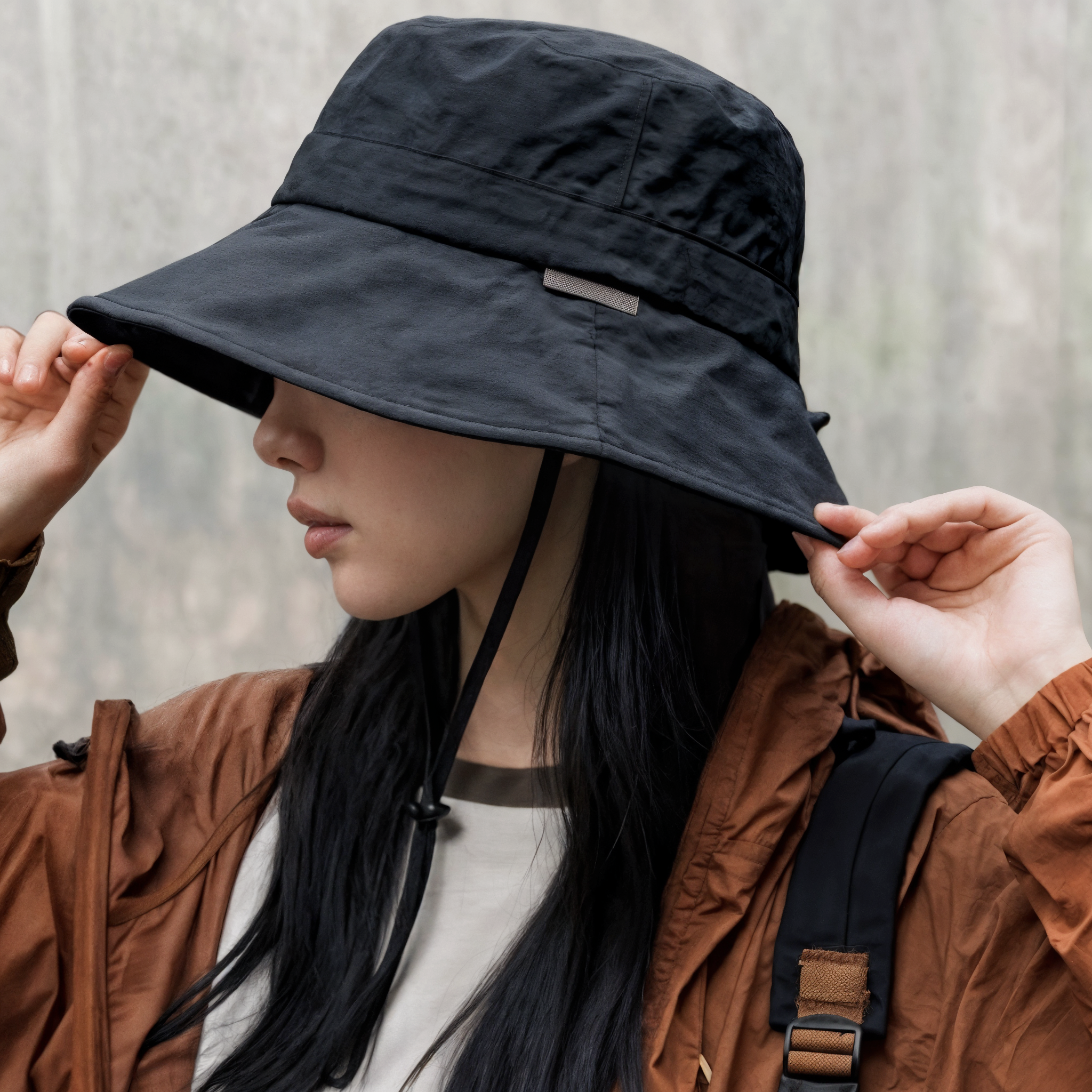 UV차단 챙넓은 버킷햇 사파리모자