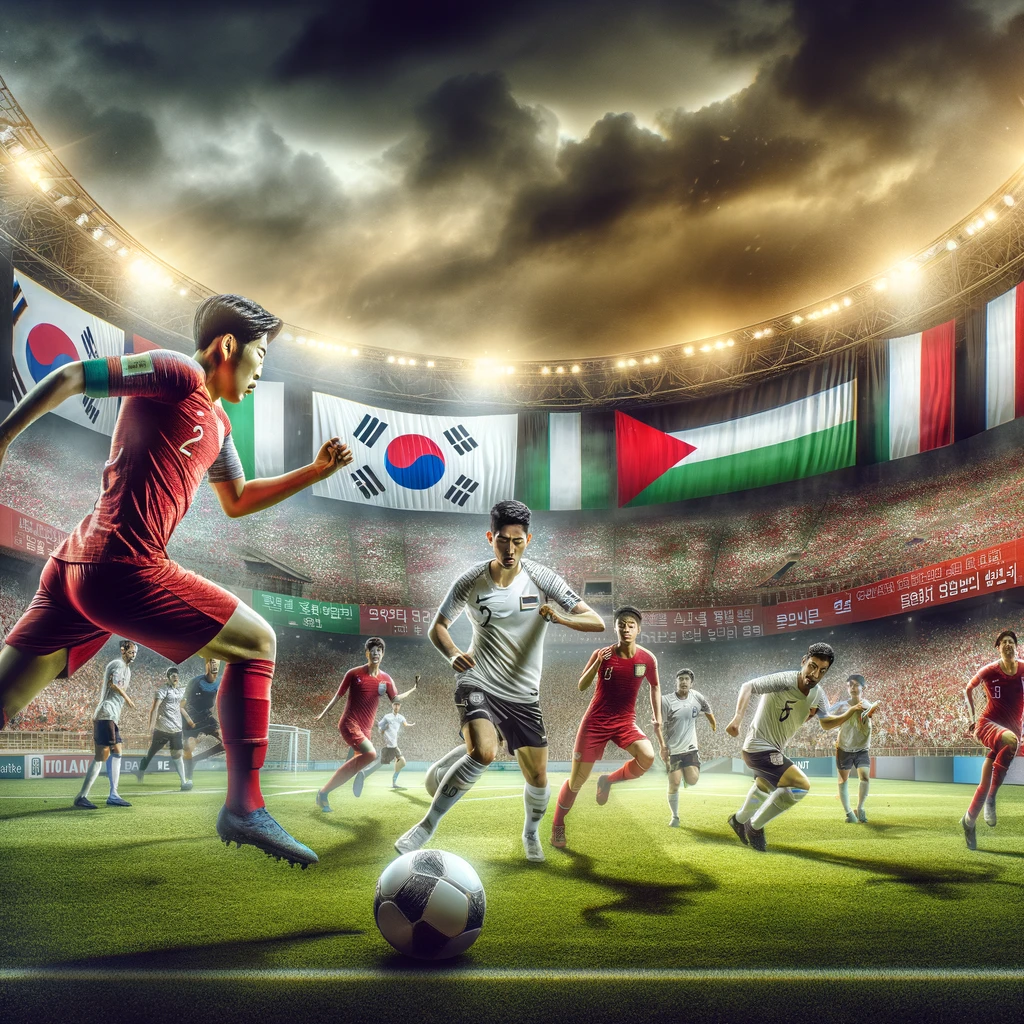 한국, 팔레스타인 축구 중계 선발 라인업
