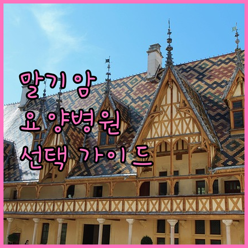 말기암 환자를 위한 요양병원 선택 가