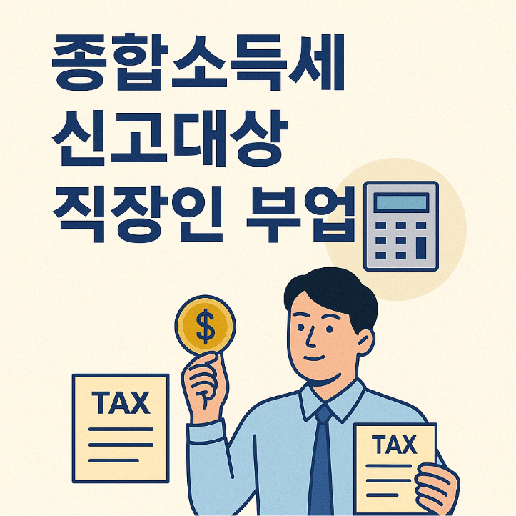 직장인 부업도 종합소득세 신고 대상입니다 !