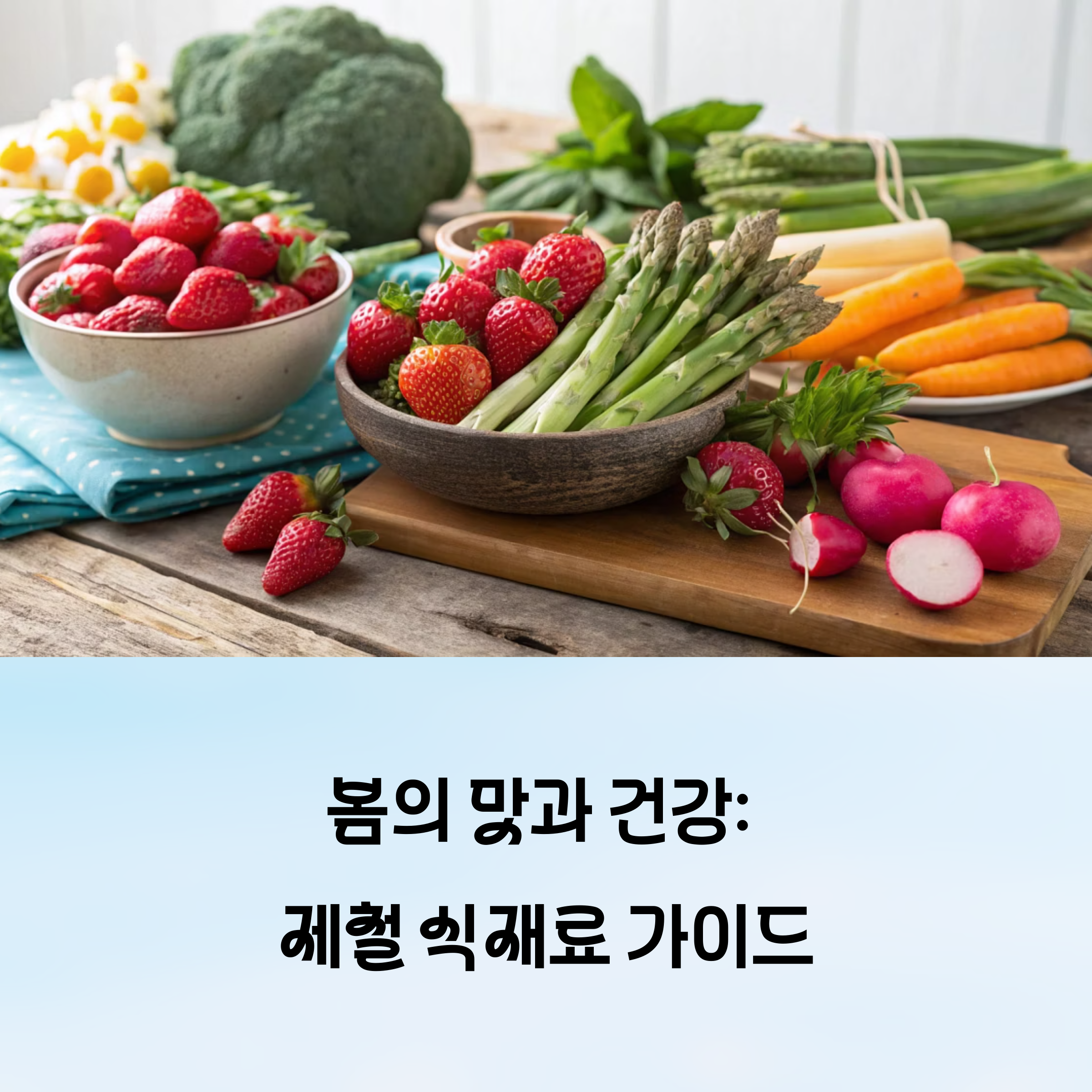 장보기 전 필수 체크! 지금 사야 할 제철 음식
