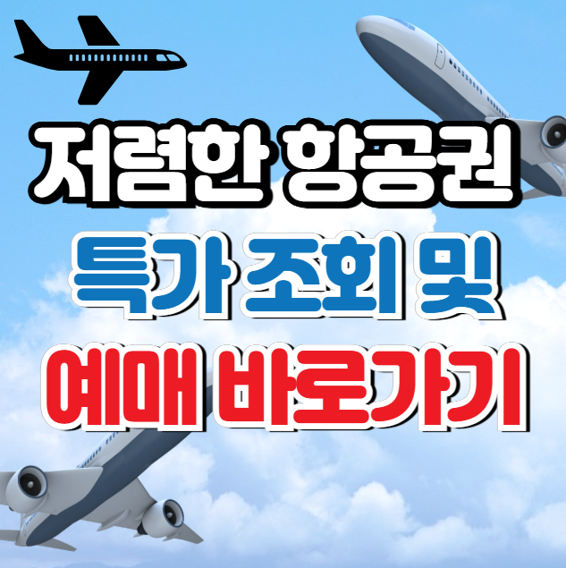 항공권 특가 조회 및 (예매)