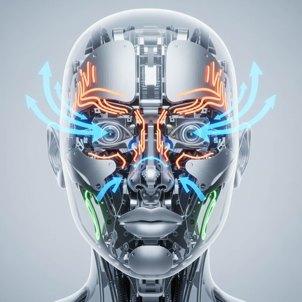 휴머노이드 얼굴의 열관리 시스템: 내부 35℃ 이상 변형 리스크를 막는 설계·제어 가이드