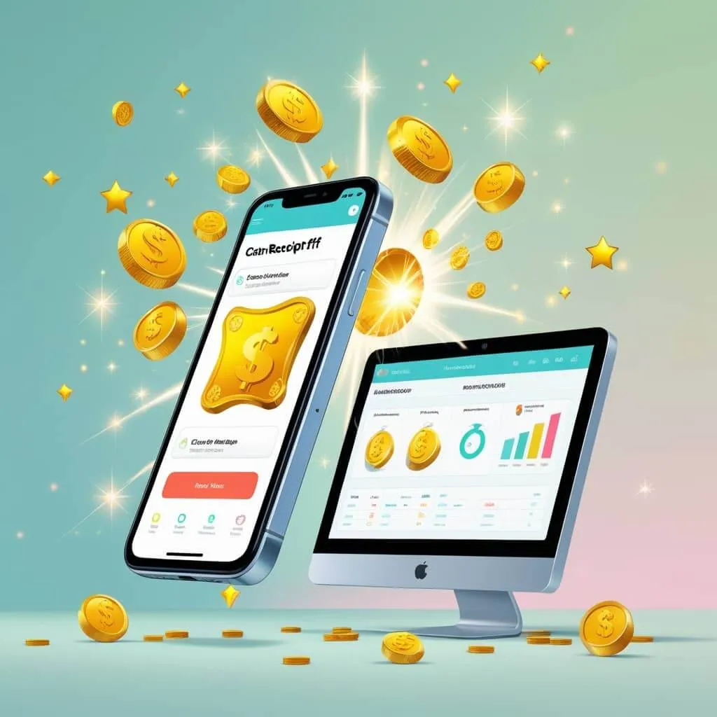 현금영수증 조회: 간편한 모바일 손택스 활용법과 PC 홈텍스 활용법을 상징적으로 나타낸 이미지.