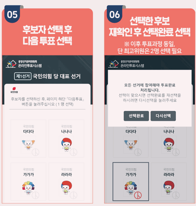 국민의힘 당원 투표