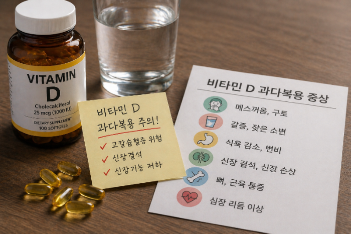 비타민 D 과다복용 증상과 부작용, 올바른 섭취법
