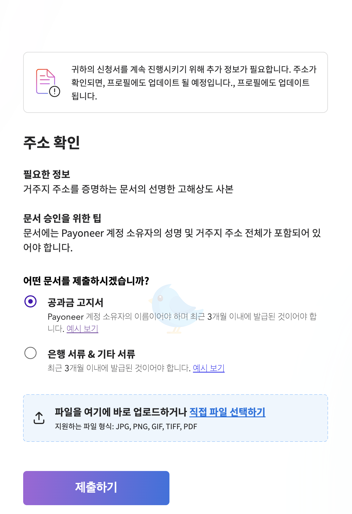 페이오니아(주소 확인)