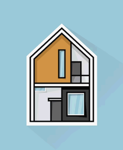 무설정 하우스 일러스트