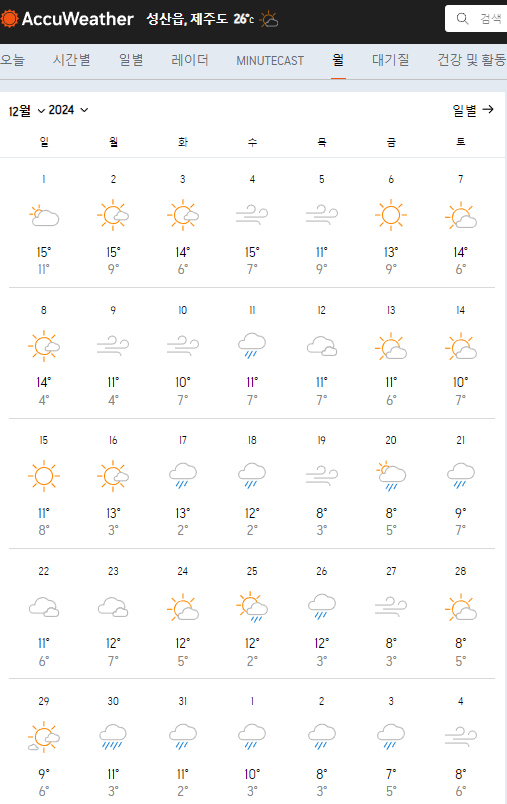 12월 제주도 날씨11