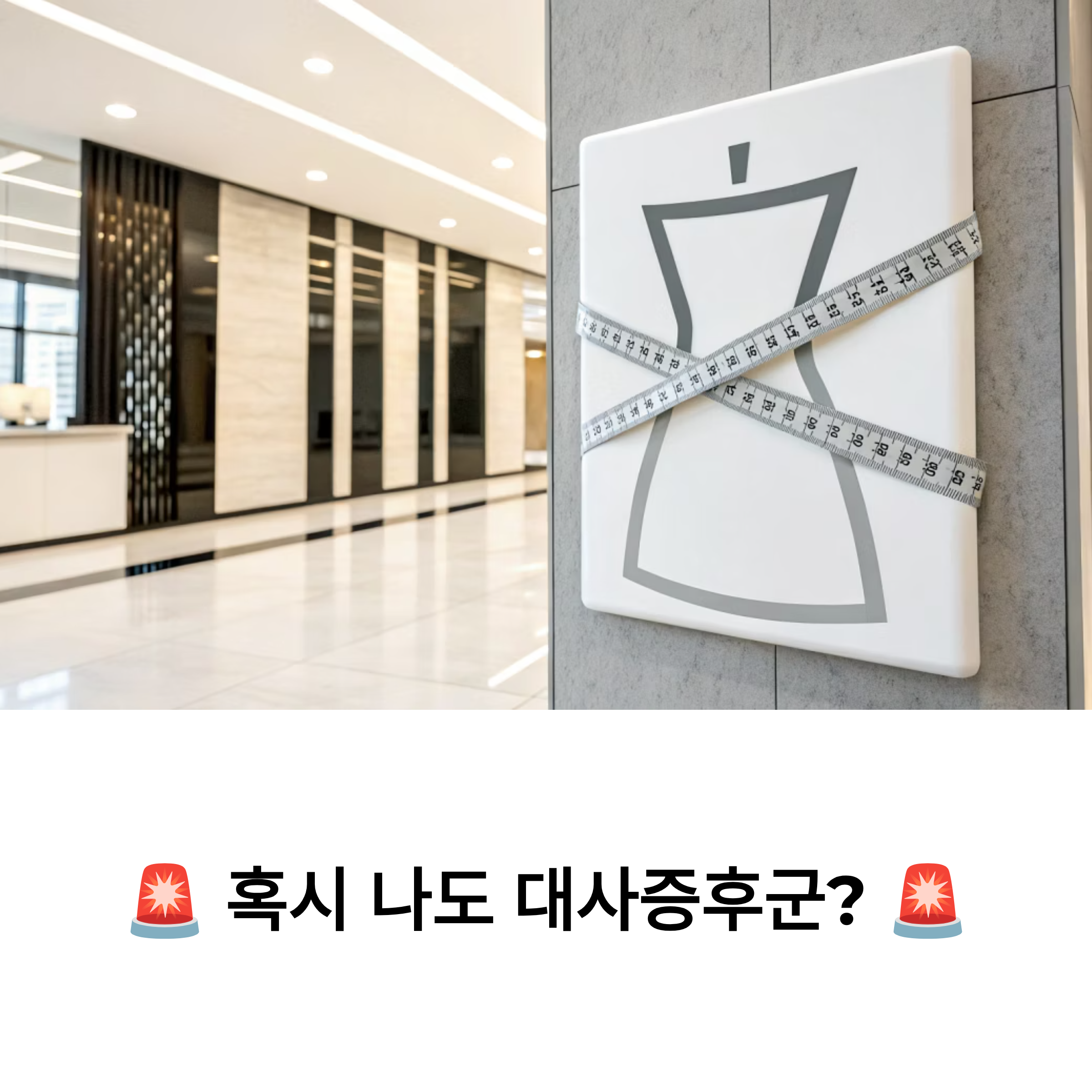 🚨경고! 대사증후군 자가진단법과 0원으로 시작하는 건강 관리 꿀팁