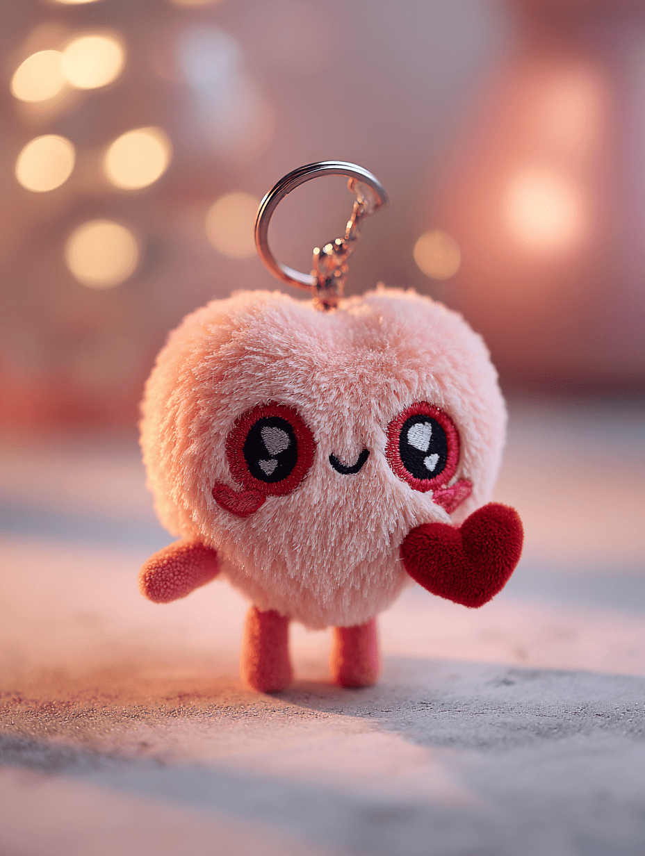 사랑의-감정을-표현하고-있는-키링-인형-이미지