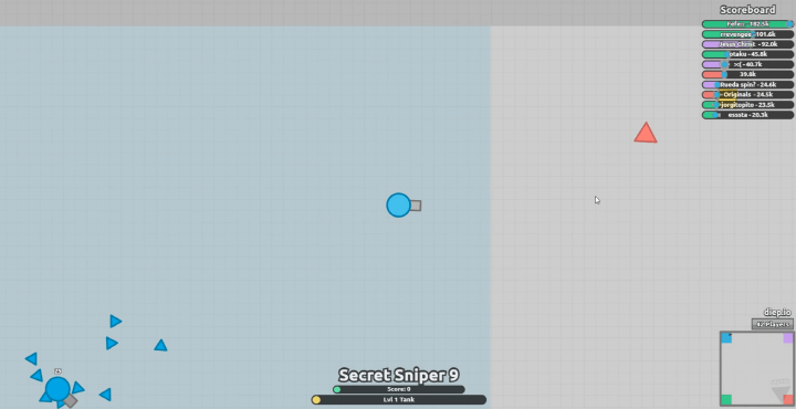 탱크키우기-게임하기-다이피오(Diep.io)-시작-화면