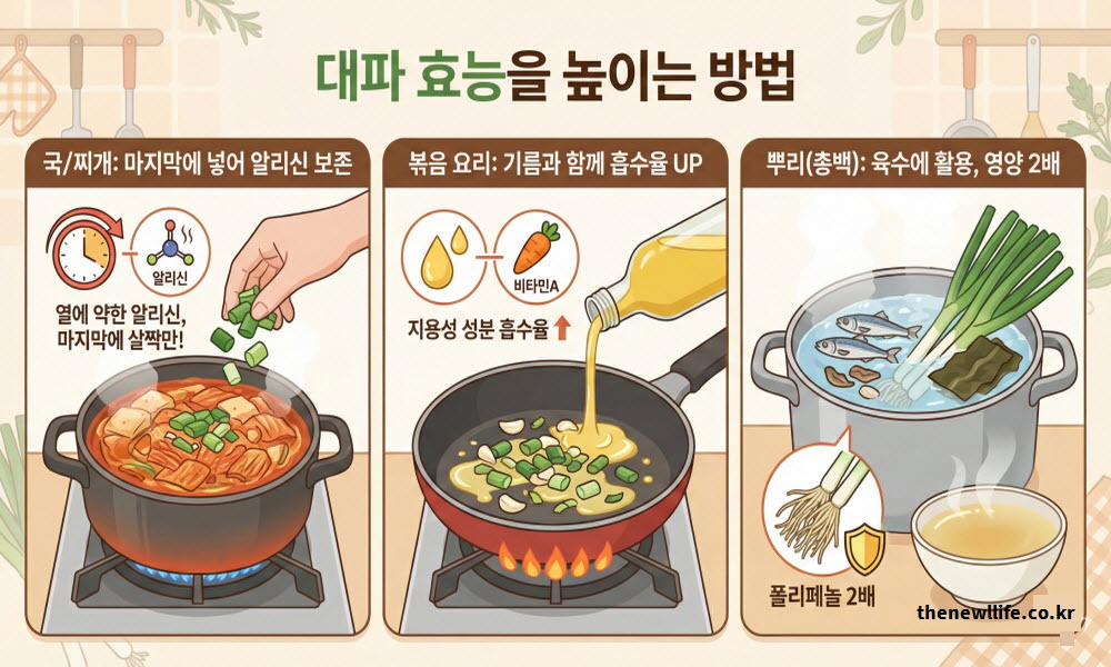 대파 효능 높이는 조리법 섭취법