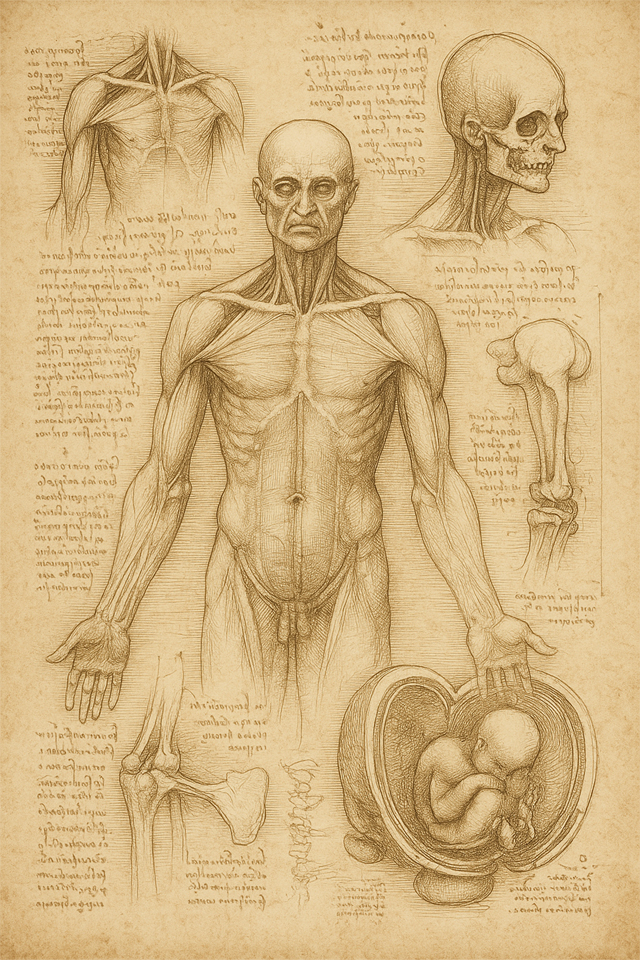 해부학에 빠진 예술가