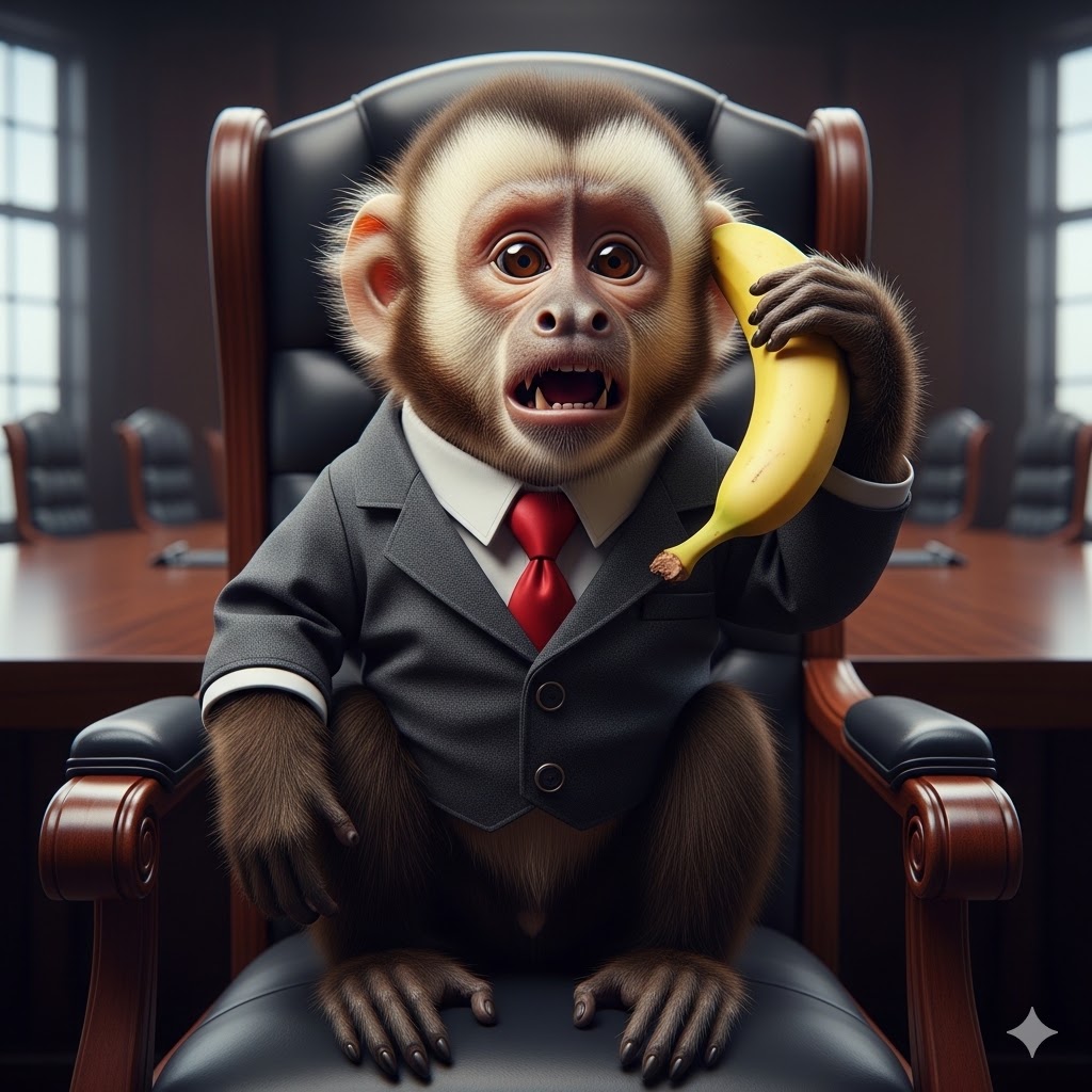 🐒 "What?! The market is dipping? Buy the dip, Hooman! This is not a drill, it's a golden banana opportunity!"
🐒「なに?!市場が下がってるだと?押し目買いだ、人間!これは訓練じゃない、