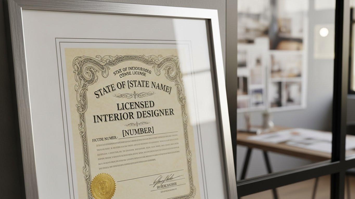 실내 인테리어 면허