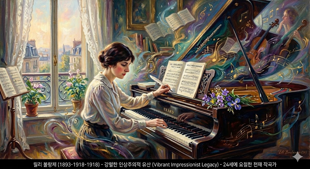 릴리 불랑제와 그녀의 인상주의적 유산의 이미지