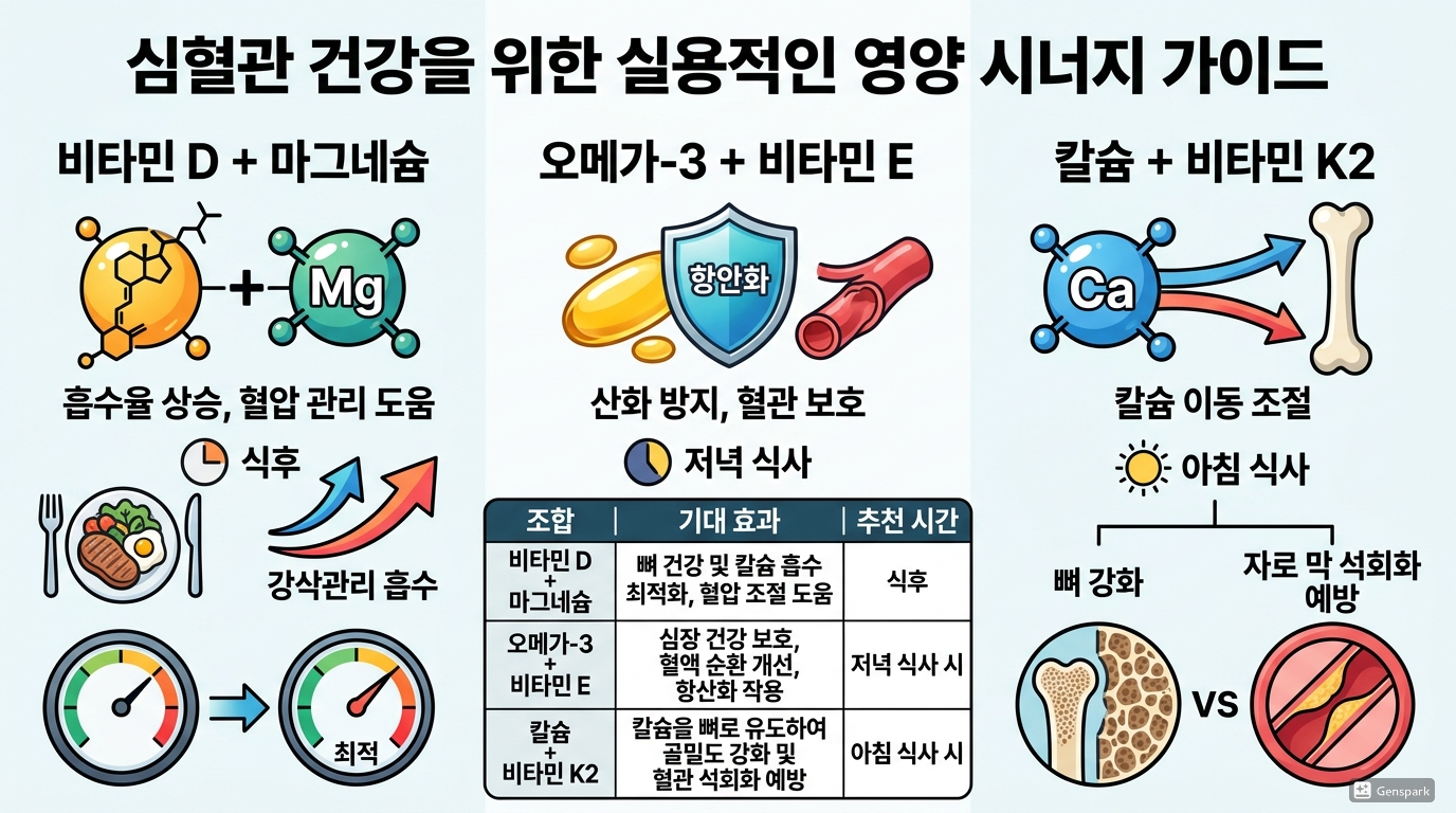 함께 먹으면 좋은 비타민&middot;미네랄 조합