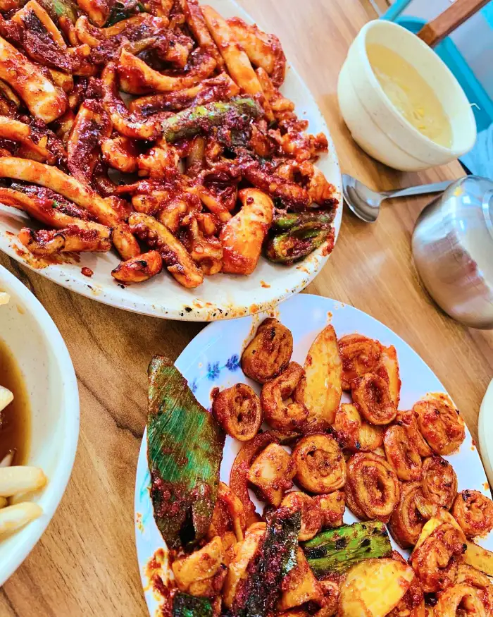 생방송 오늘저녁 경주 충효 노포 오징어 불고기 오불 오징어볶음 맛집