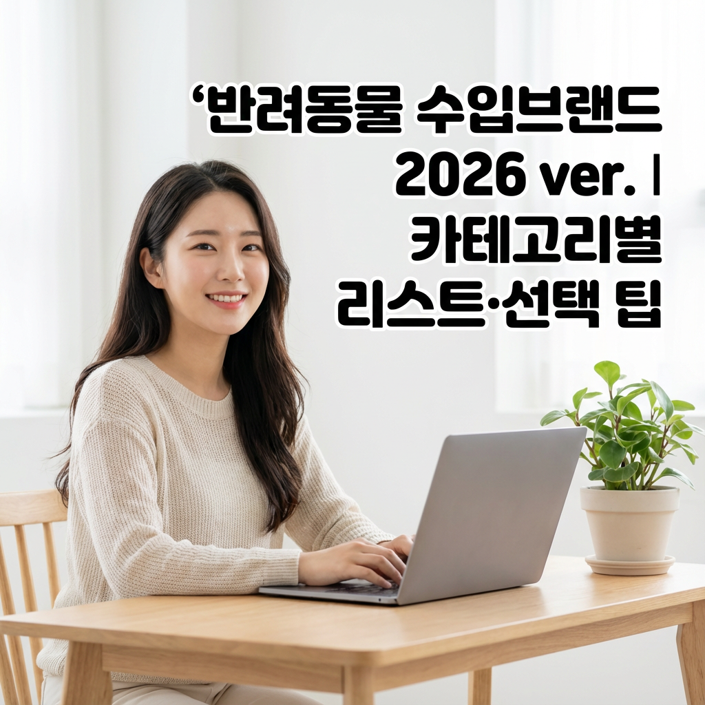 반려동물 수입브랜드 2026 ver. ｜ 카테고리별 리스트&middot;선택 팁