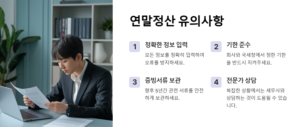 연말정산 유의사항