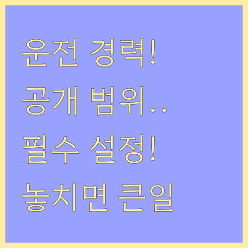 운전경력증명서 정부24에서 발급 시 ..