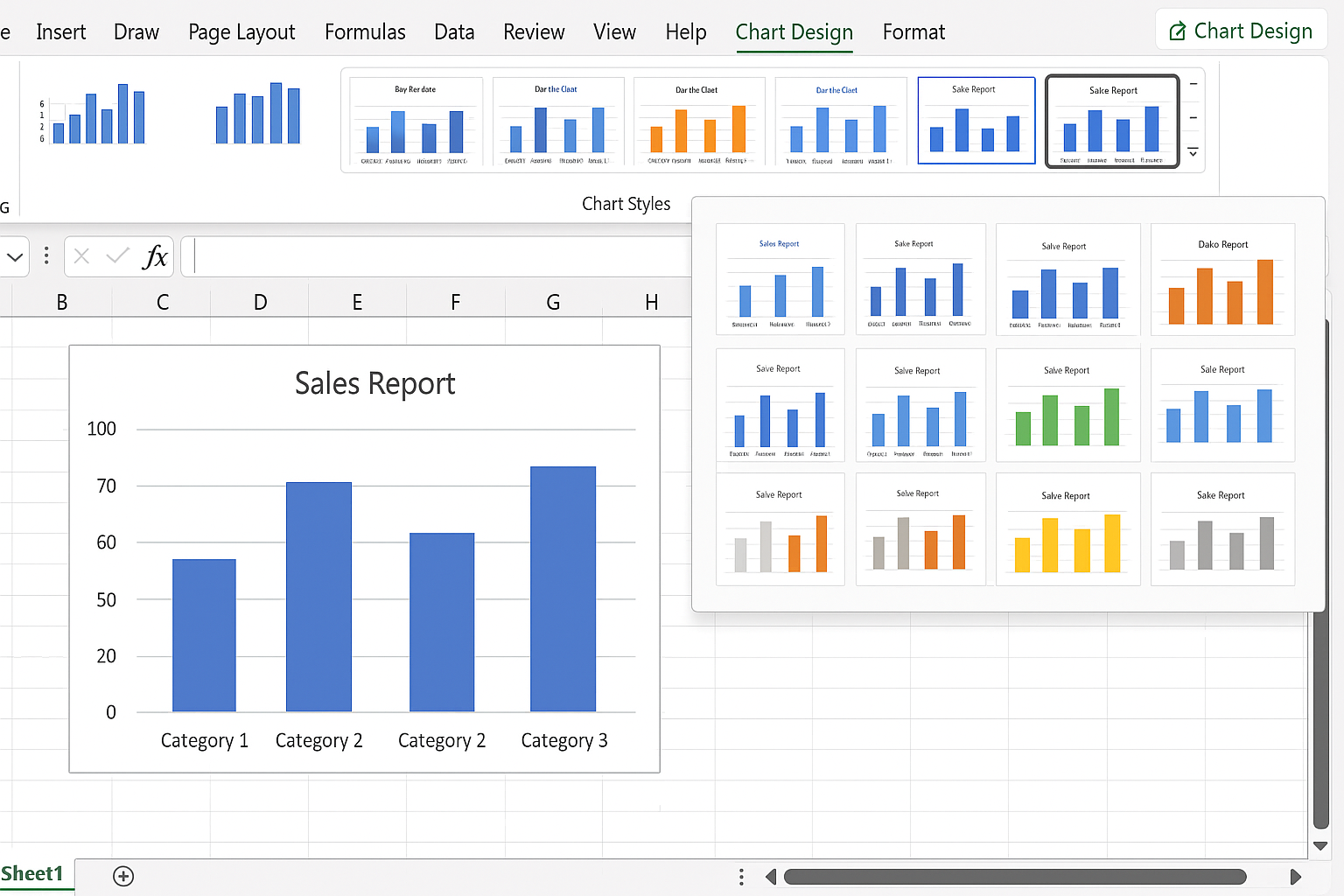 차트 서식 지정 단축키 활용법 관련 사진