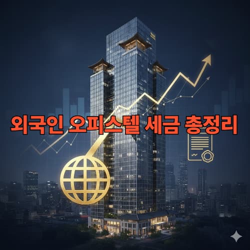2026 외국인 부동산 투자 전략 취득세 및 대출 제한