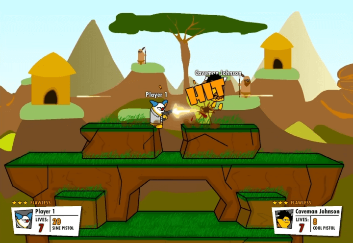 건메이헴1-2인용총게임하기-플래시게임-시작-화면