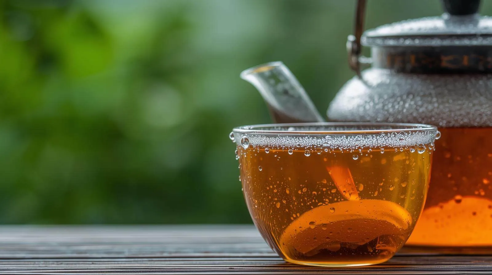 보이차 자체를 차게 마심