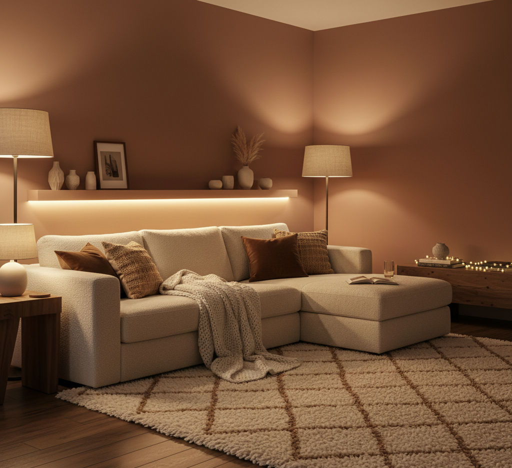 25년 겨울 인테리어 웜톤, 텍스처, 조명