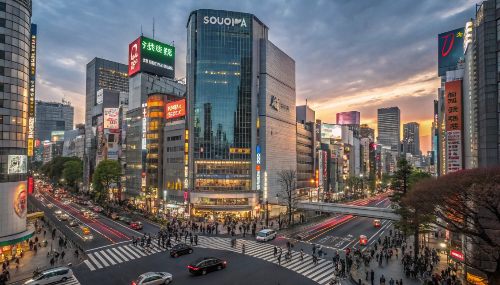 4월 도쿄 이미지입니다.