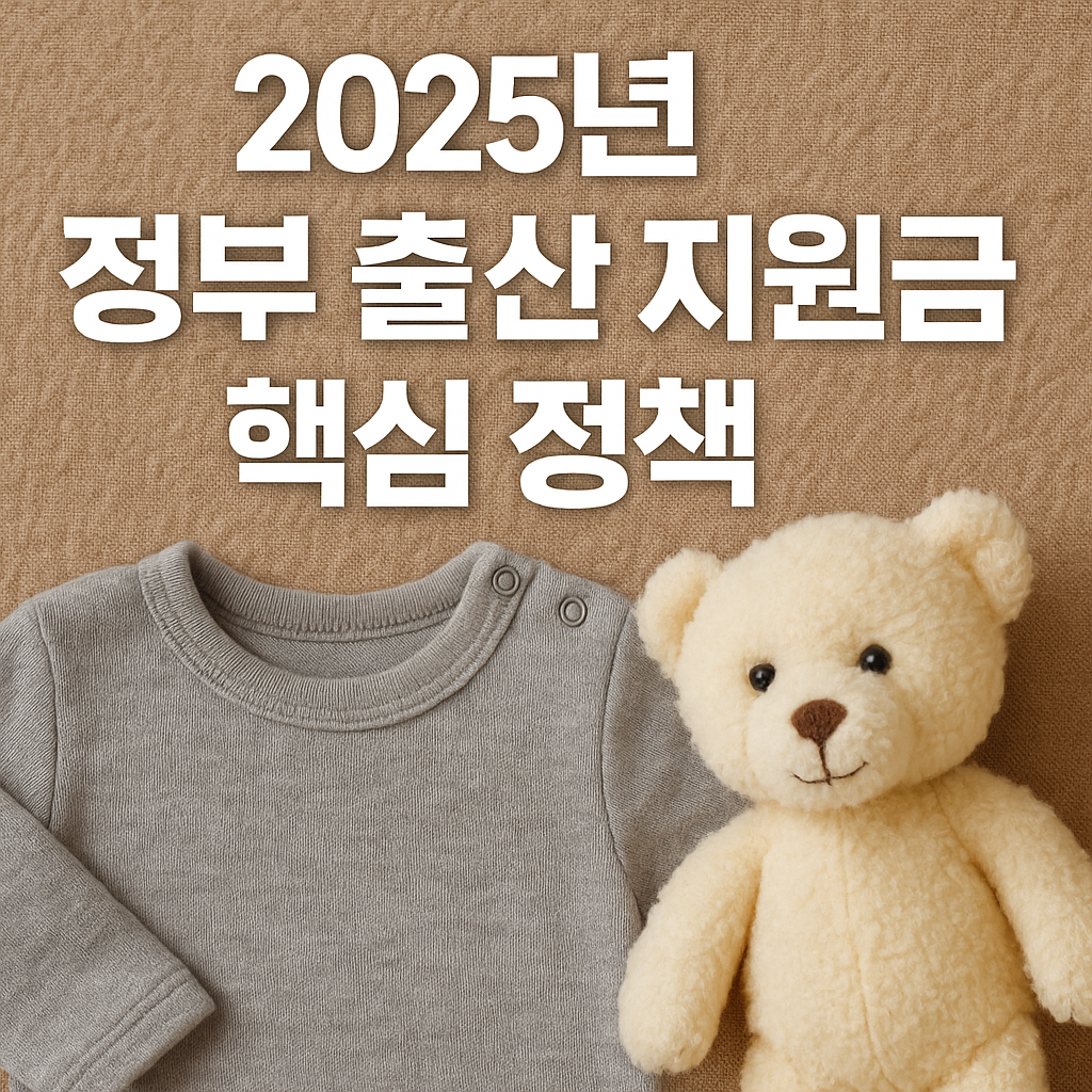 2025년 정부 출산 지원금 핵심 정책