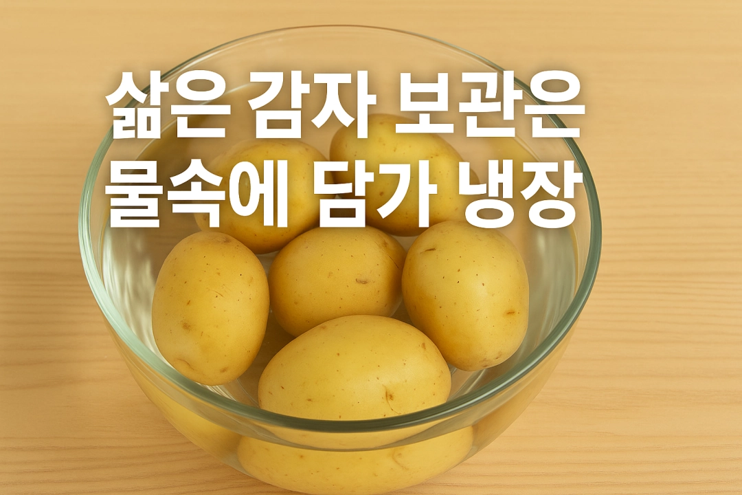삶은 감자 : 신선함을 오래 유지하는 비밀은 물속에 있다
