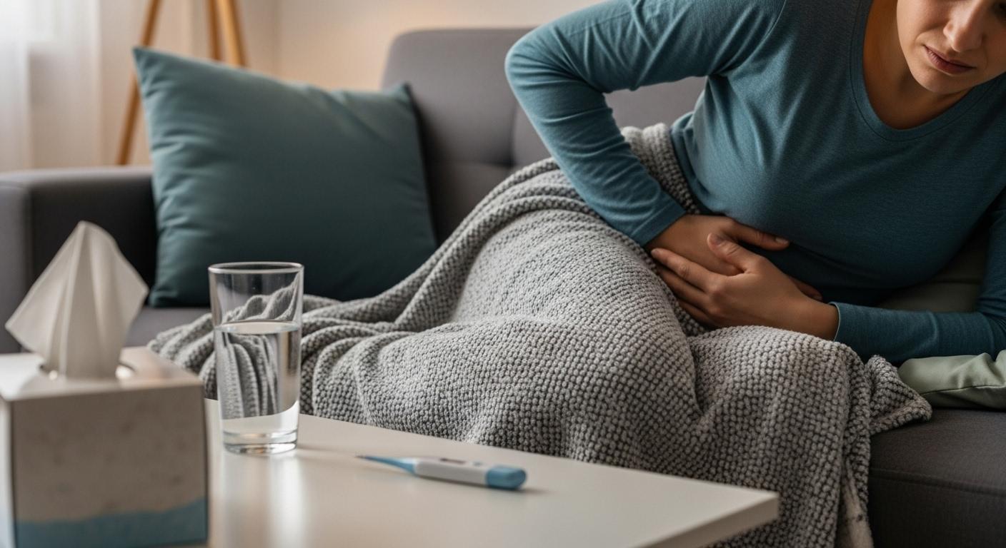 독감 증상 배아픔