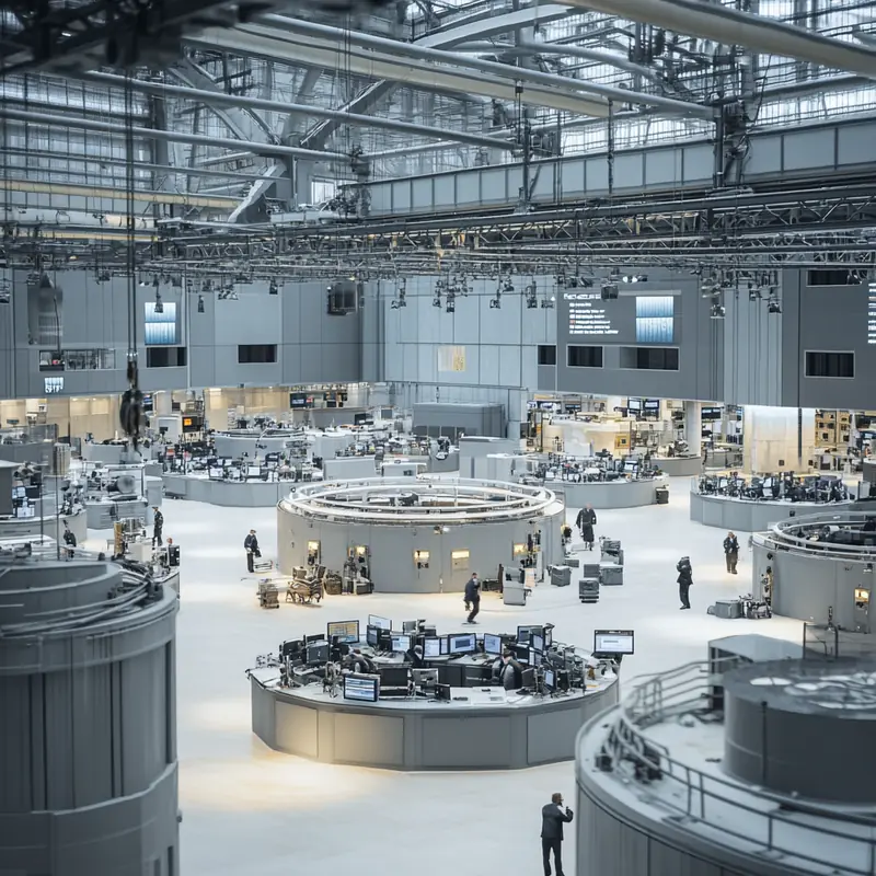 2025년 S&P500의 활발한 시장 환경을 반영하는 주식 거래소 풍경은 글로벌 경제 변화를 반영하며 활기찬 투자 활동으로 가득하다.