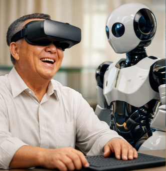 AIG시대에 AI를 자연스럽게 활용하며 새로운 신세계를 행복하고 즐겁게 노후를 살아가고 있는 시니어