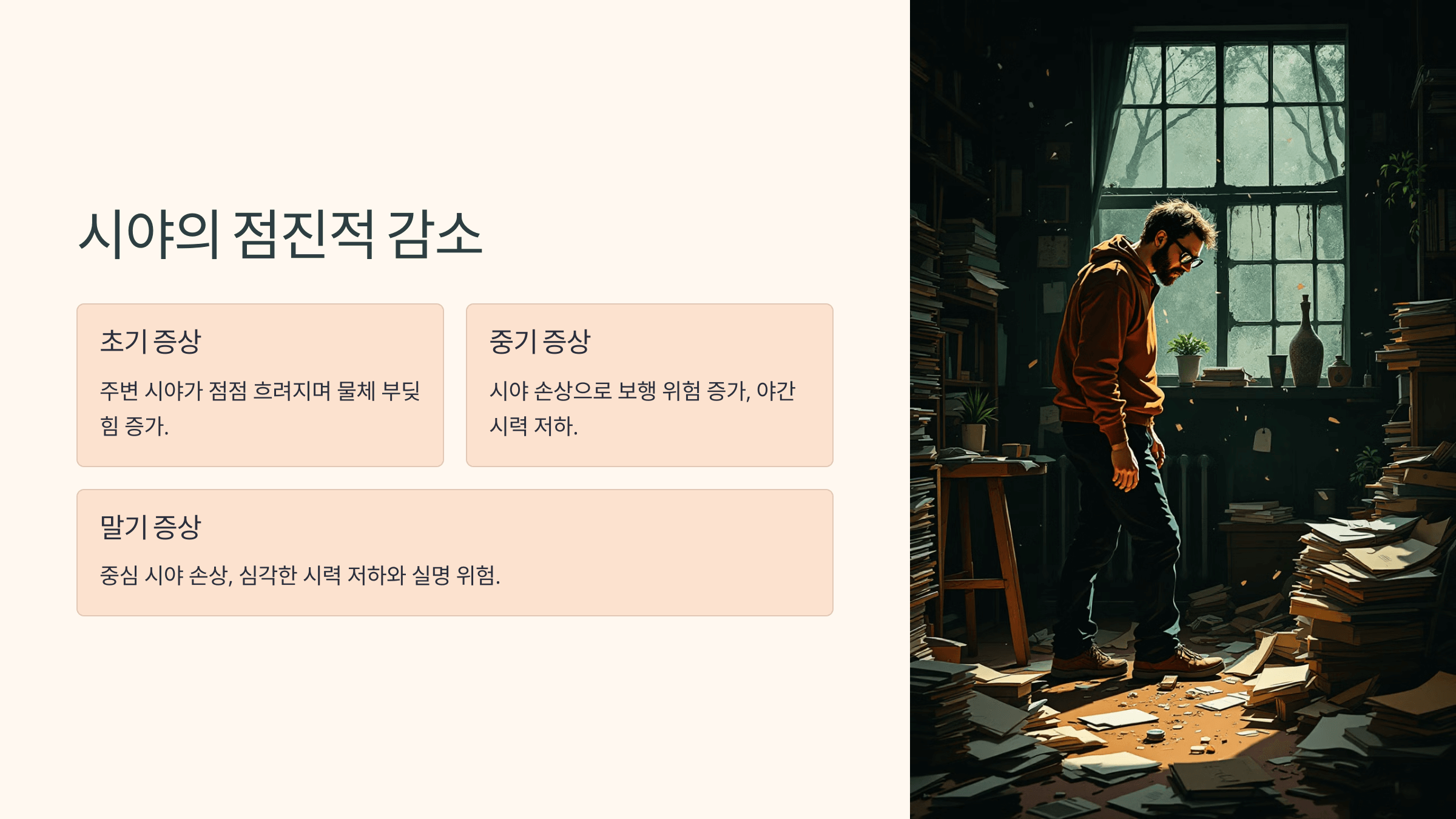 녹내장과 관련된 사진입니다.