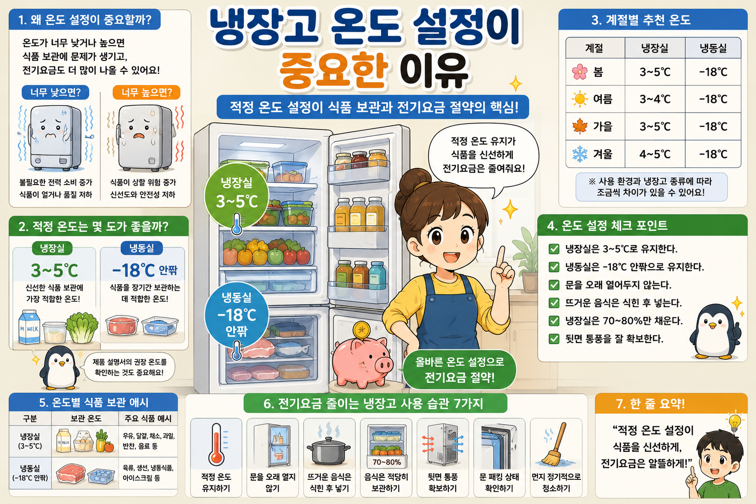 냉장고 온도 설정이 중요한 이유