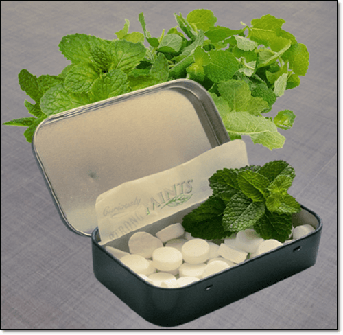 멘톨 정제 및 박하