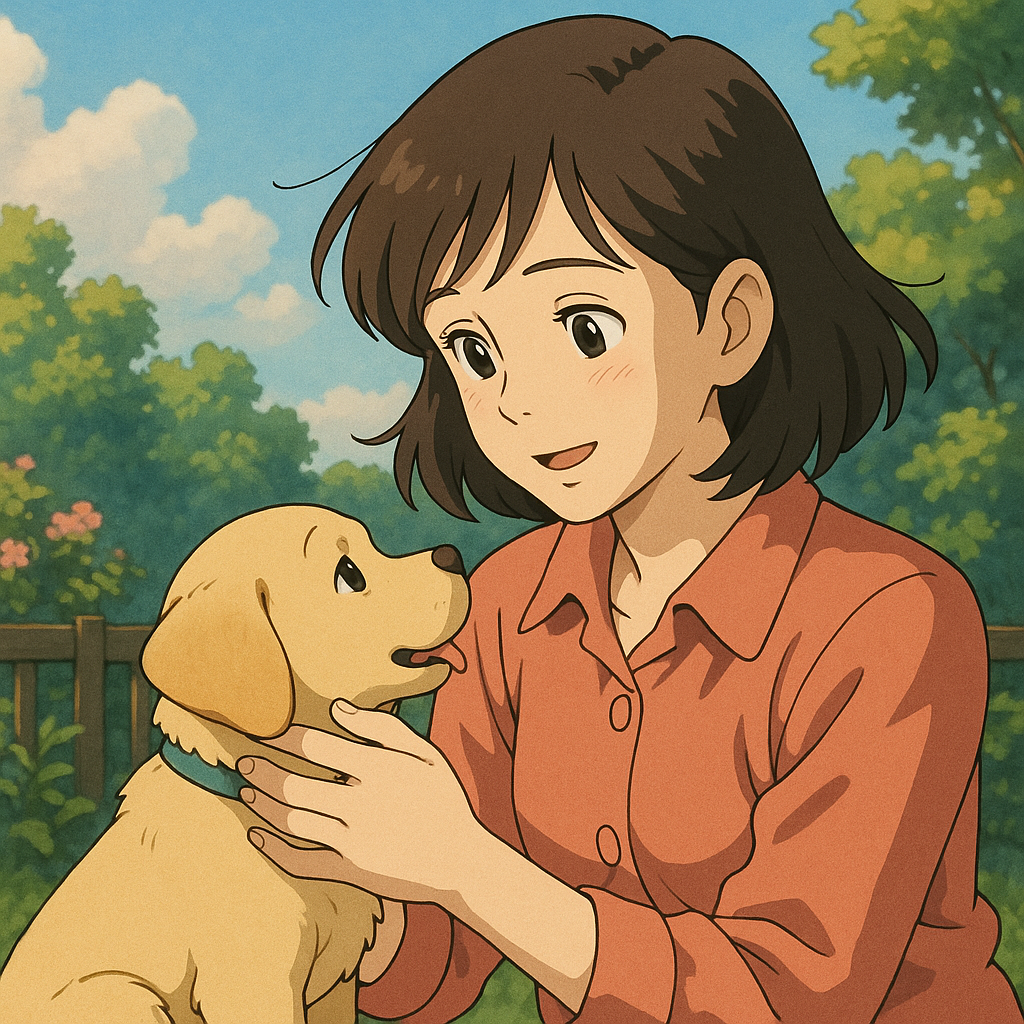 강아지가 귀엽게 웃는 꿈