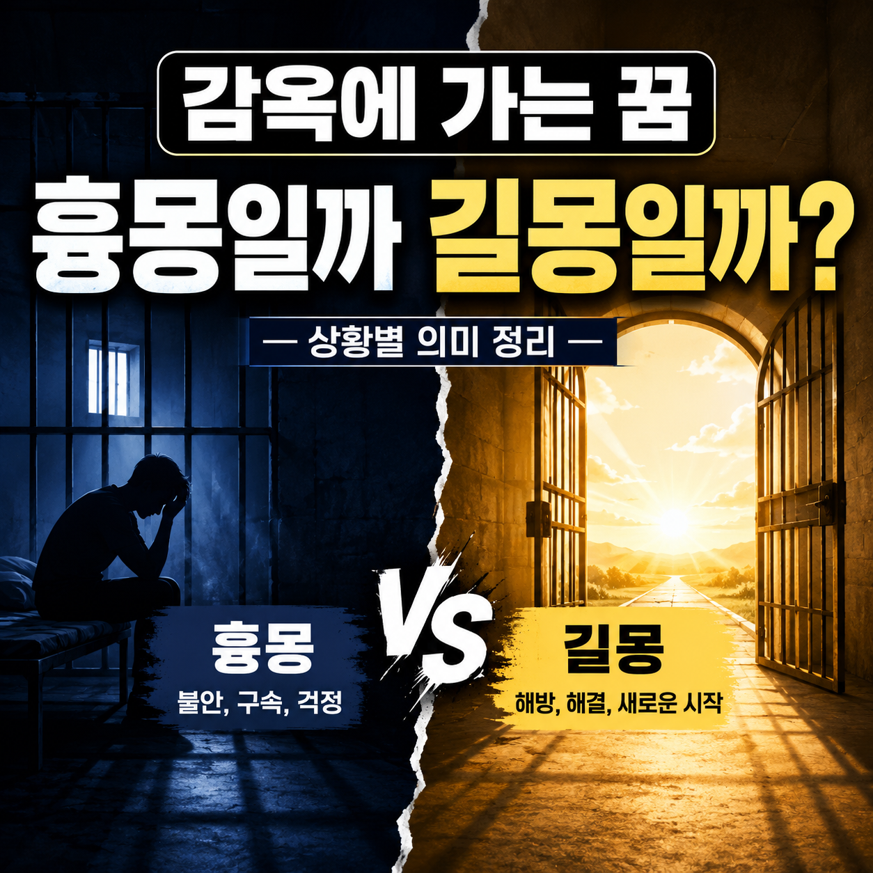 감옥에 가는 꿈 이미지