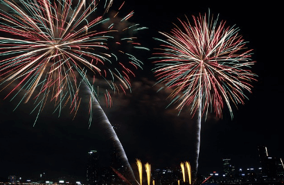 2024 서울 세계 불꽃축제 명당에서 바라보는 불꽃쇼