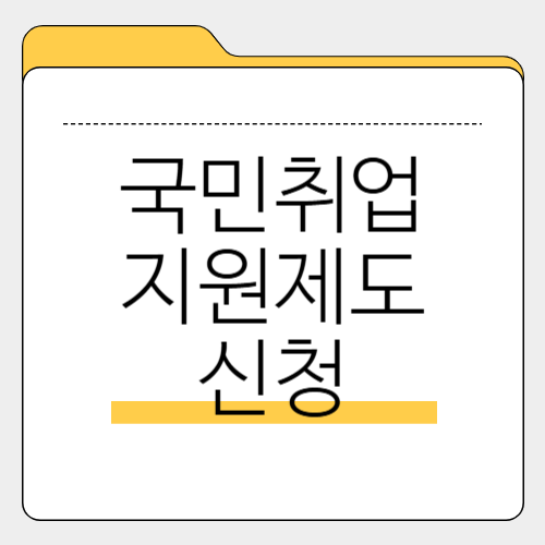 2025 국민취업지원제도 신청방법, 신청대상, 월 50만원 지원 혜택