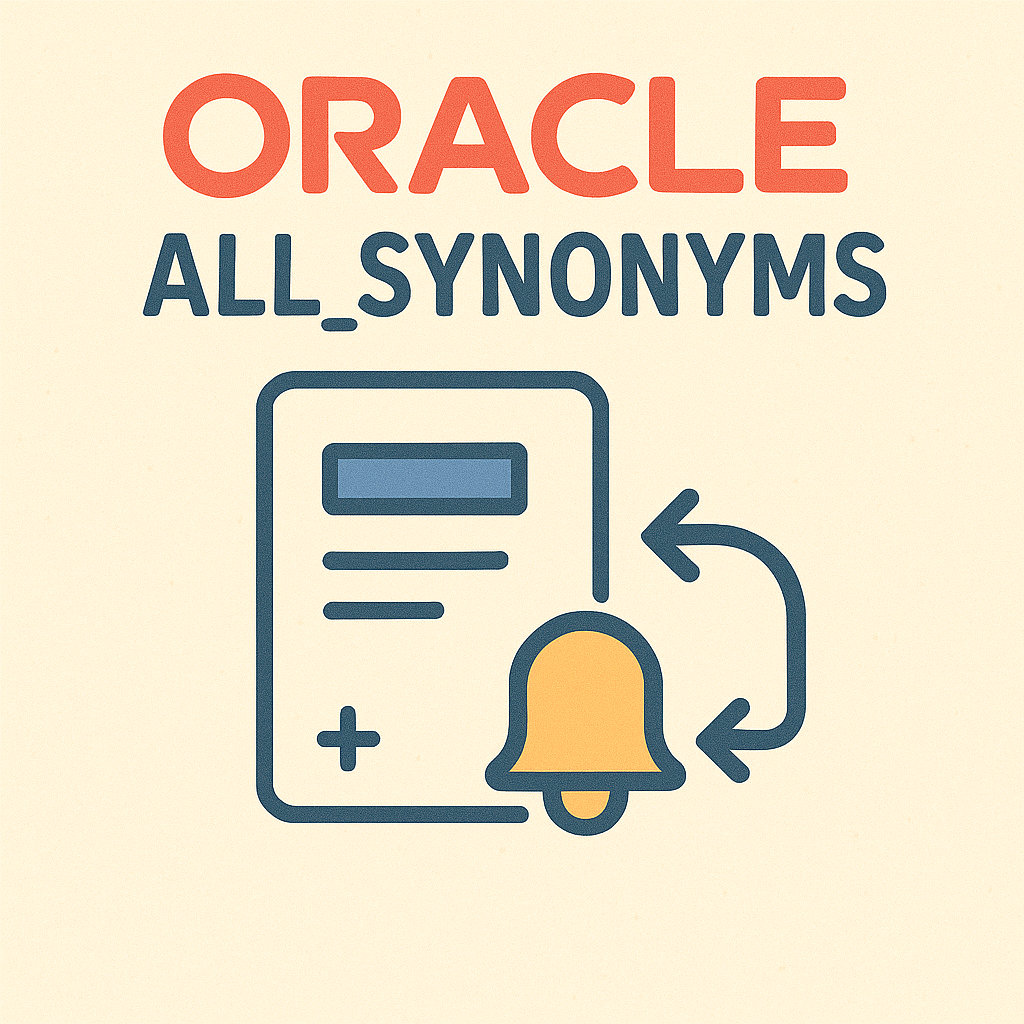 오라클 ALL_SYNONYMS 뷰 완벽 해설과 실무 활용법