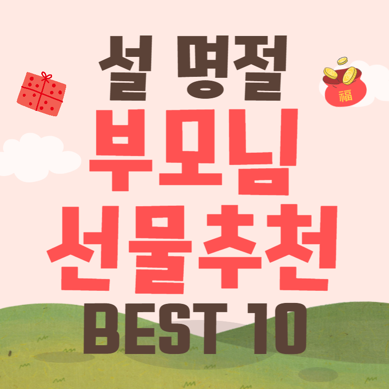 설 명절 부모님 선물 추천