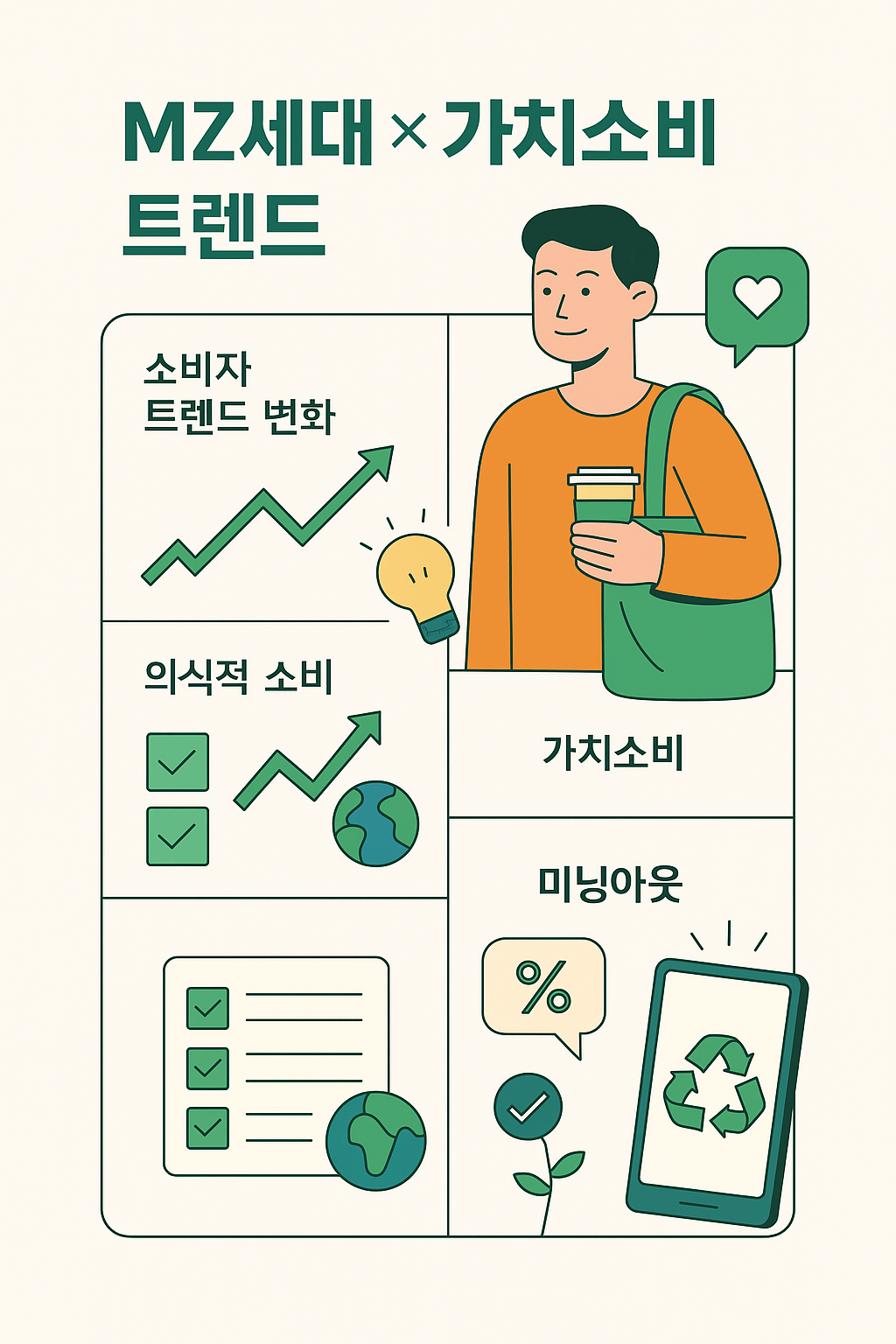 MZ세대 가치소비, 미닝아웃 이미지