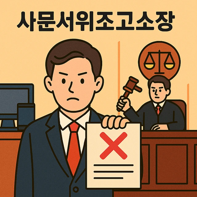 사문서위조고소장