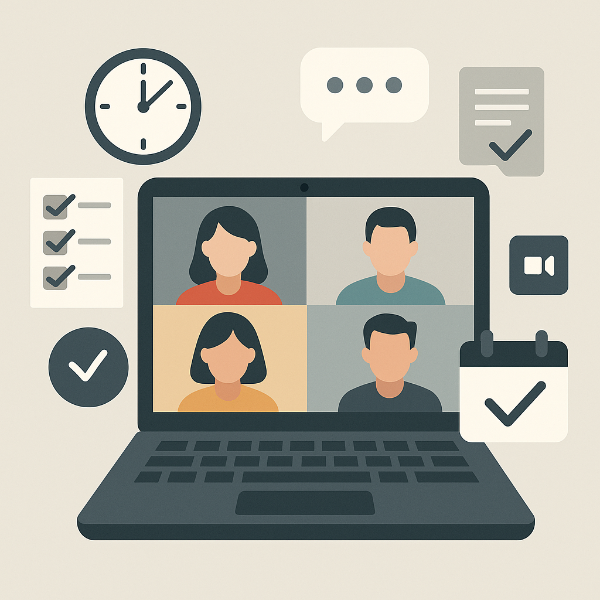 온라인 회의 사진